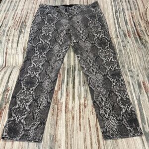 Tummy Control Apt. 9 Black and Cream/ Taupe Snakeskin Pants size 14